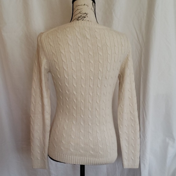 LOFT AnnTaylor V Neck Acrylic/Nylon Blend Sweater - Picture 3 of 7